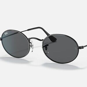 Ray-Ban RB3547 Oval Metal Black Dark Grey 54-21